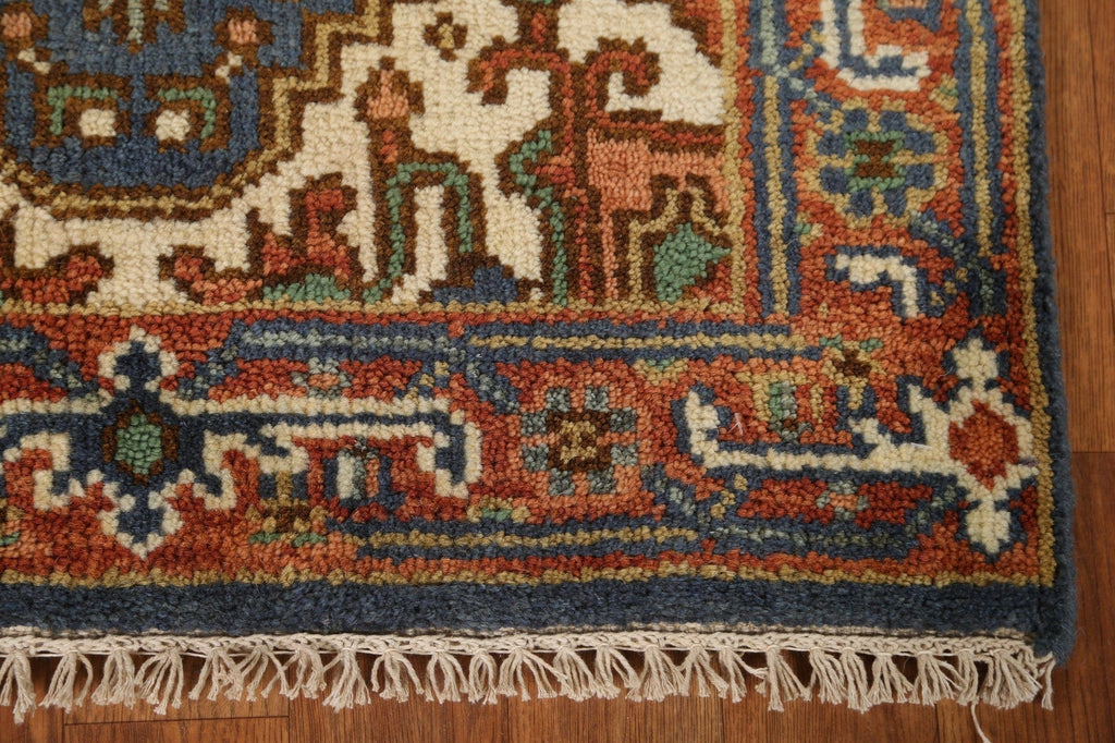 Wool Heriz Serapi Oriental Runner Rug 3x8