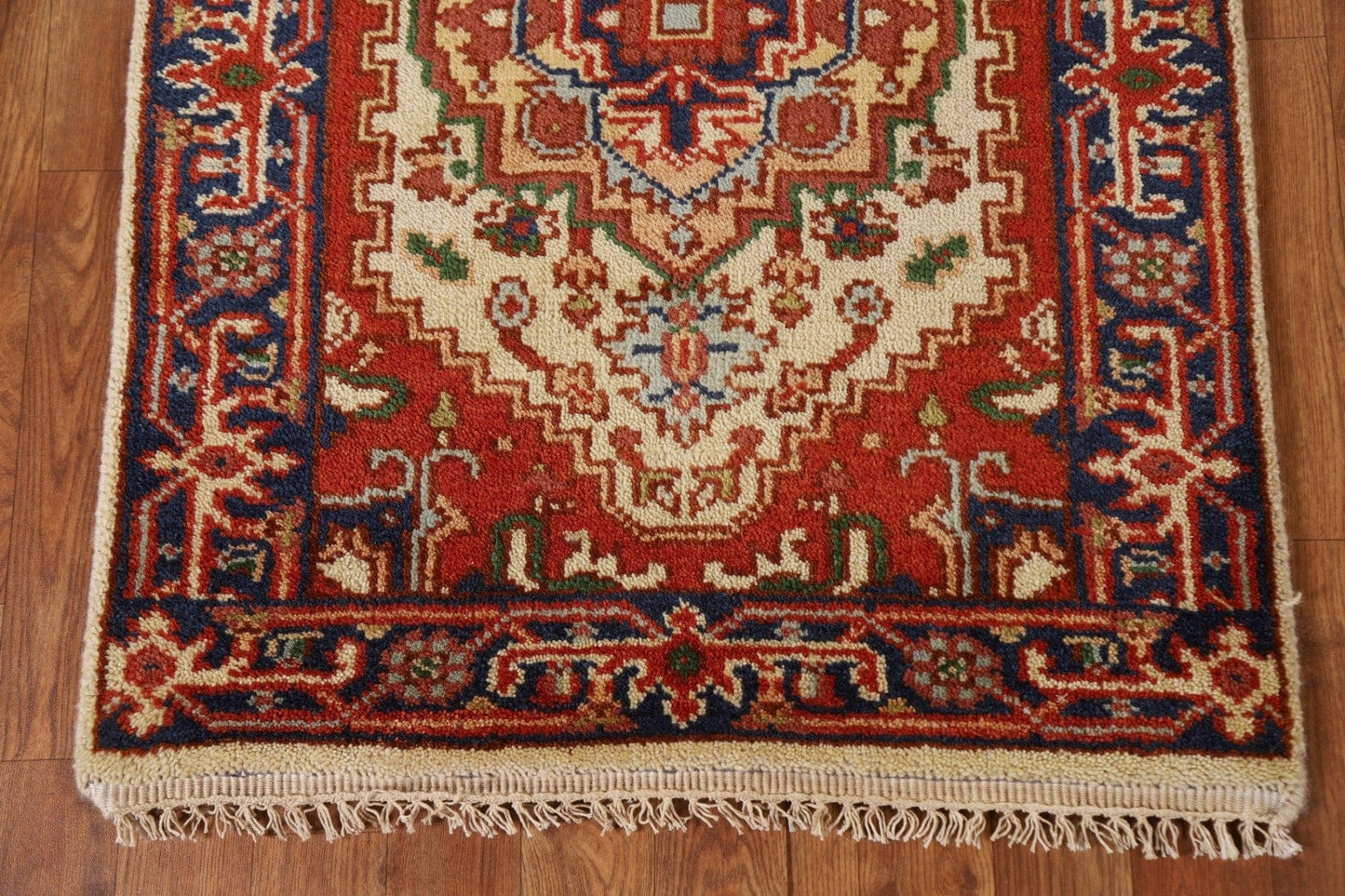 Geometric Heriz Serapi Oriental Runner Rug 3x10