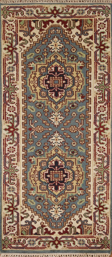 Handmade Heriz Serapi Runner Rug 2x6