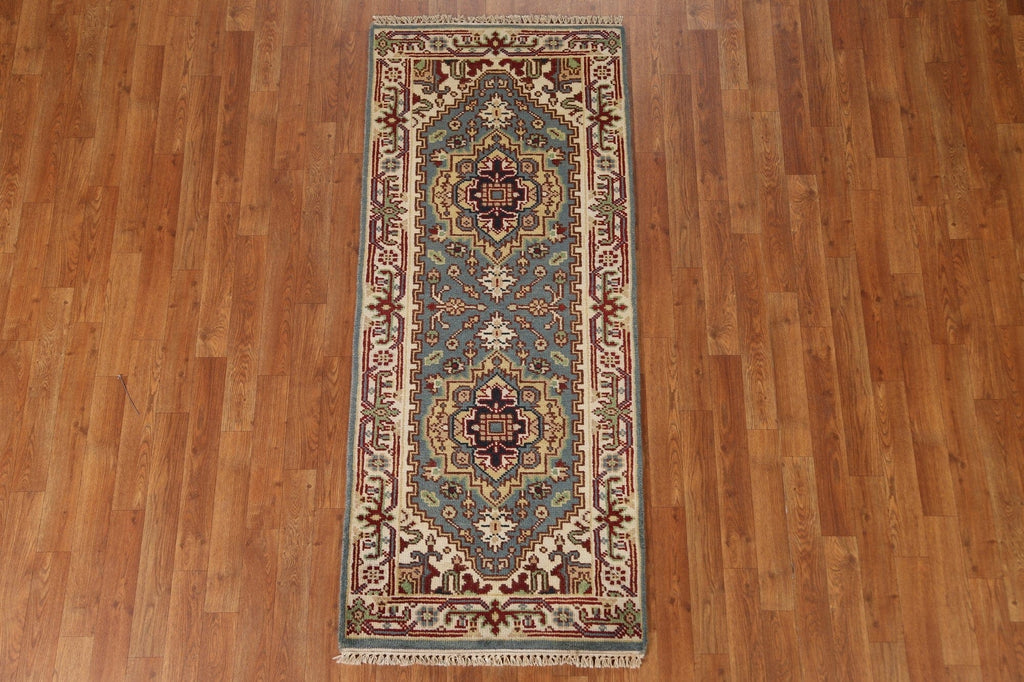 Handmade Heriz Serapi Runner Rug 2x6