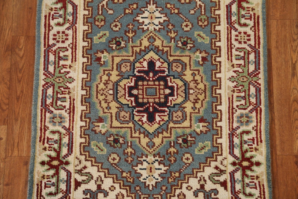 Handmade Heriz Serapi Runner Rug 2x6