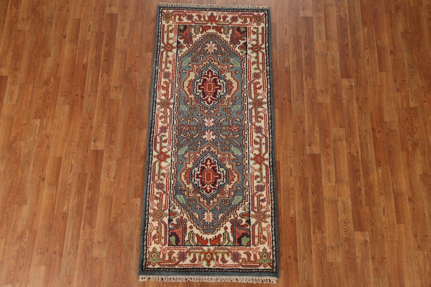 Handmade Wool Heriz Serapi Oriental Rug 3x6