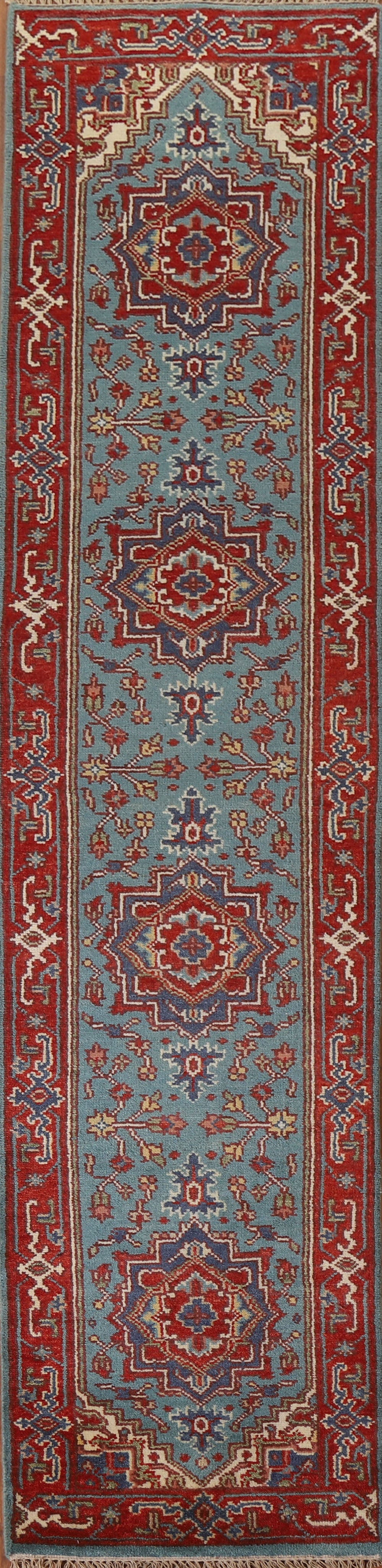 Wool Heriz Serapi Oriental Runner Rug 3x12