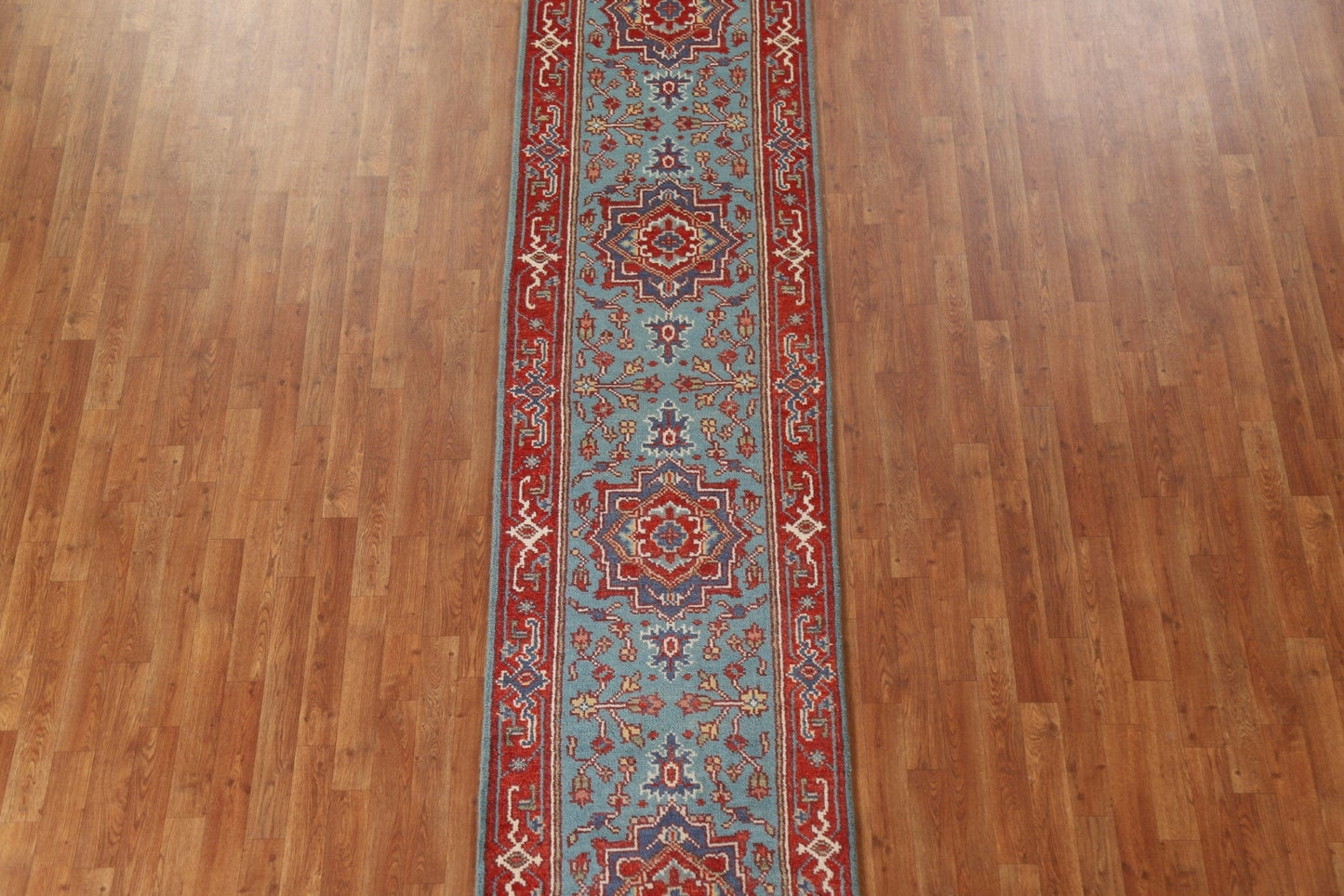 Wool Heriz Serapi Oriental Runner Rug 3x12