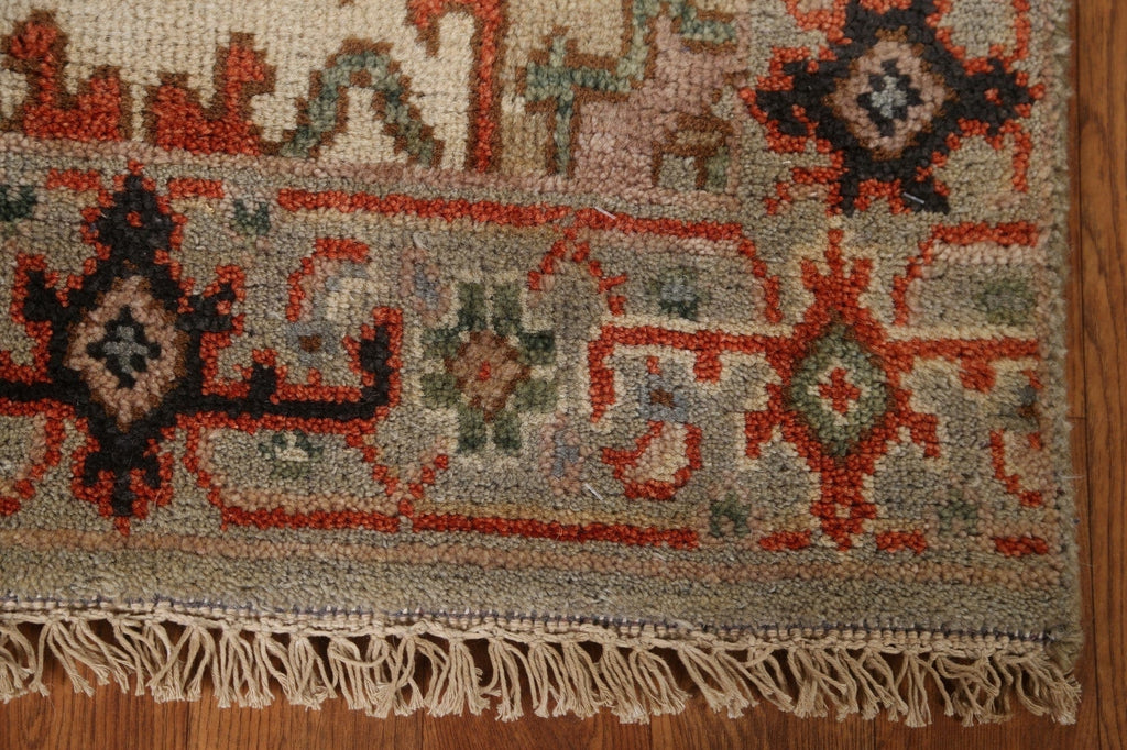 Handmade Heriz Serapi Runner Rug 2x11