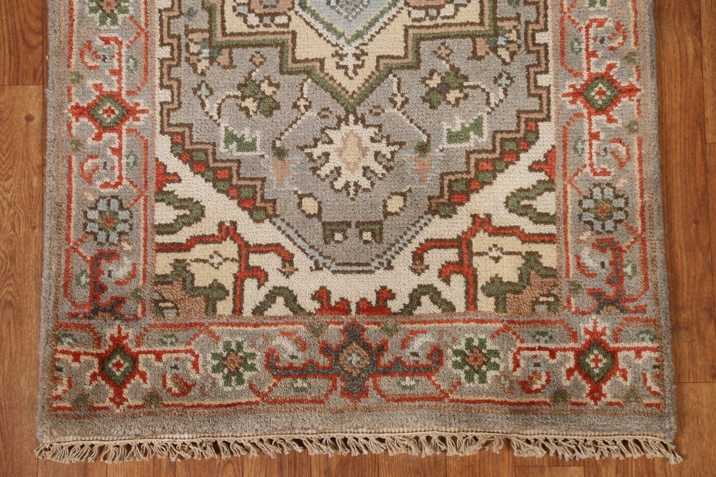 Gray Heriz Serapi Oriental Runner Rug 3x8