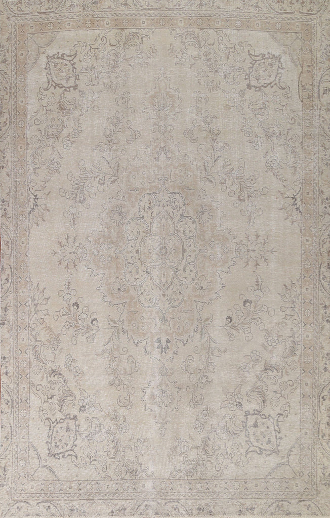 Distressed Tabriz Persian Area Rug 8x11