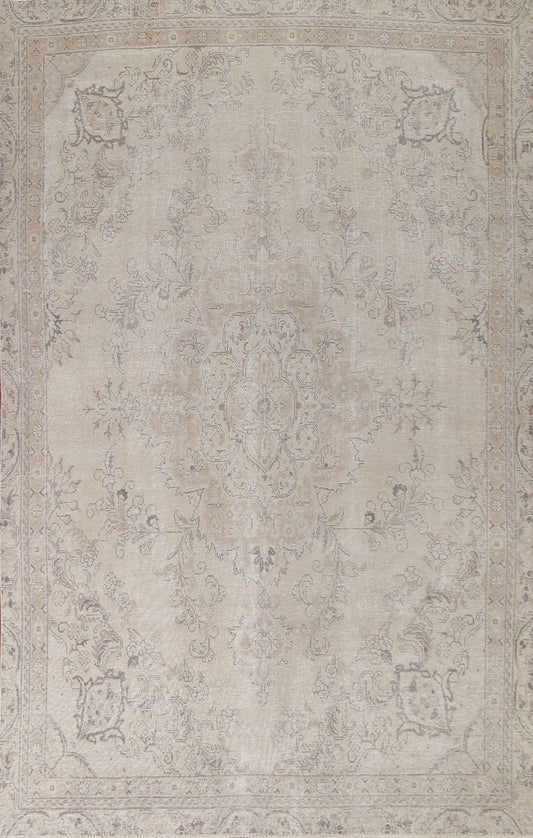 Distressed Tabriz Persian Area Rug 8x11