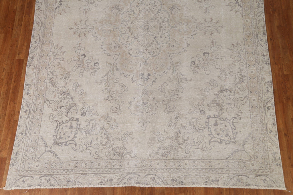 Distressed Tabriz Persian Area Rug 8x11