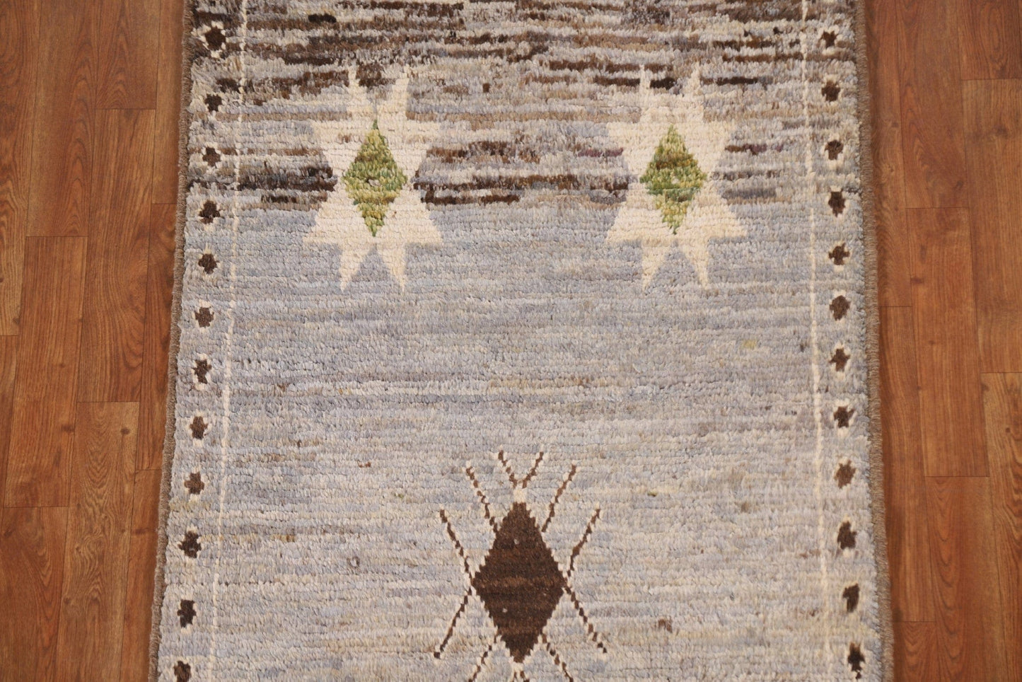 Handmade Moroccan Runner Rug 3x10