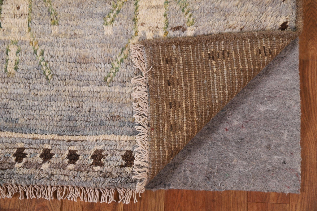 Handmade Moroccan Runner Rug 3x10