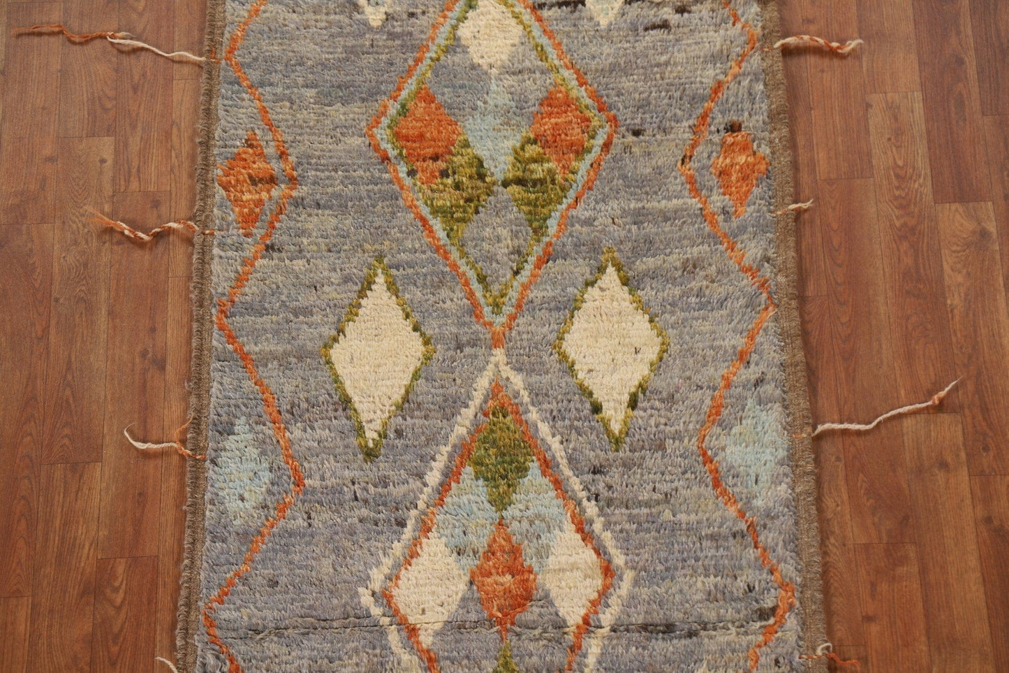 Geometric Moroccan Oriental Runner Rug 3x10