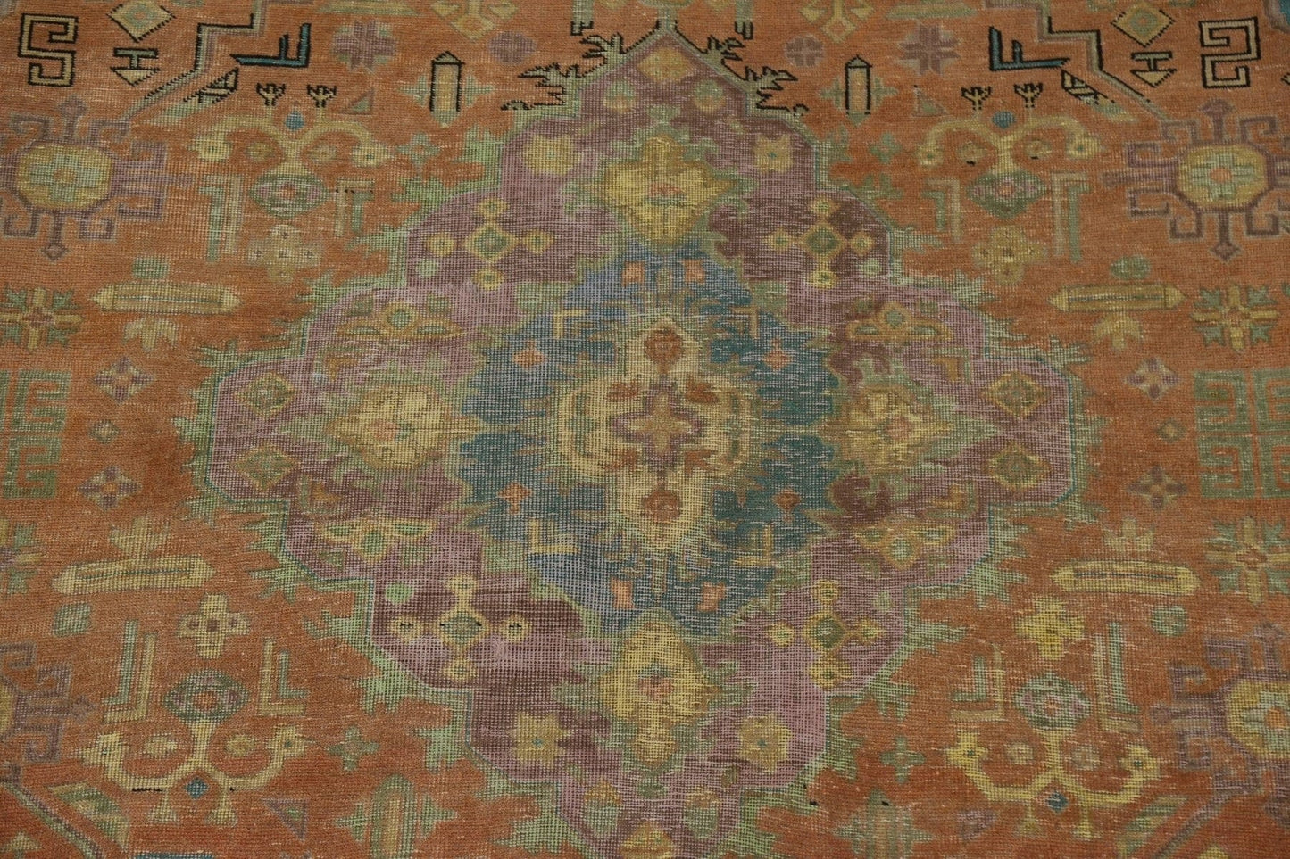 Over-Dyed Wool Tabriz Persian Area Rug 10x13