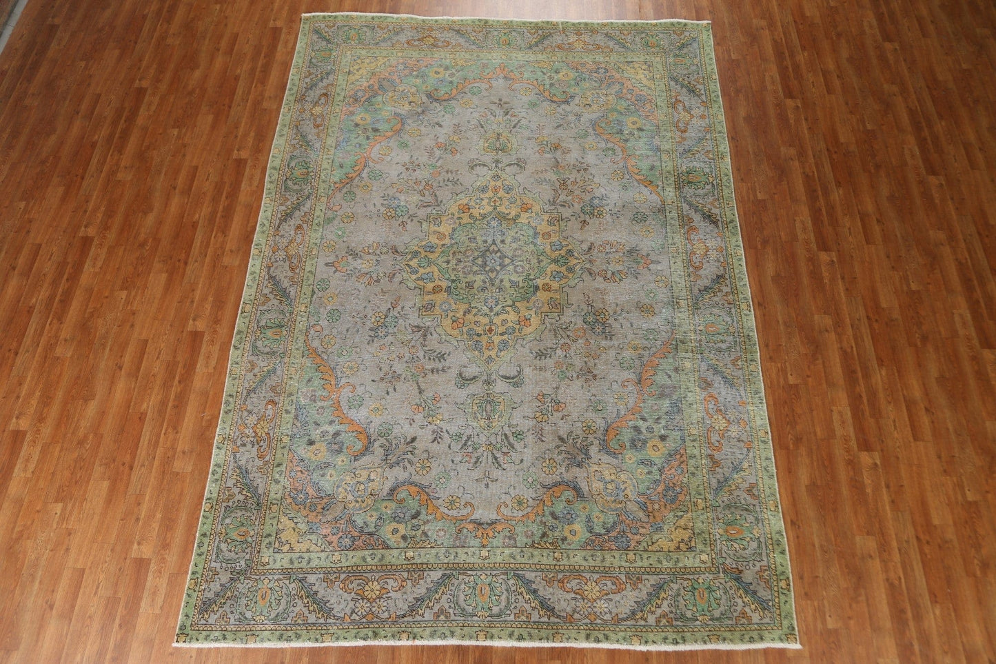 Traditional Over-Dyed Tabriz Persian Area Rug 8x11