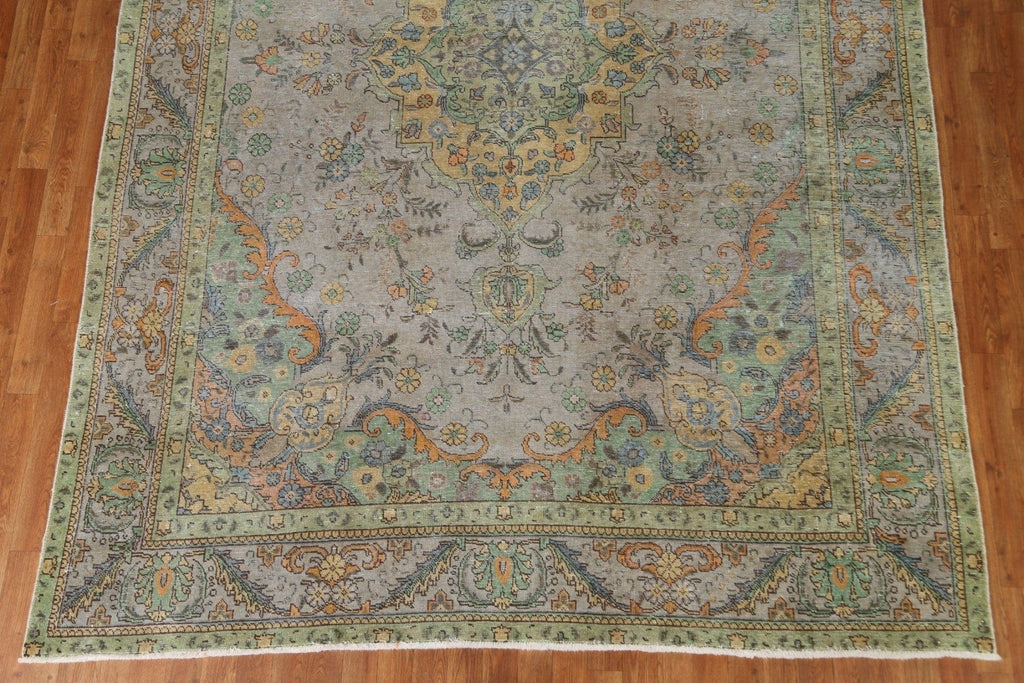 Traditional Over-Dyed Tabriz Persian Area Rug 8x11