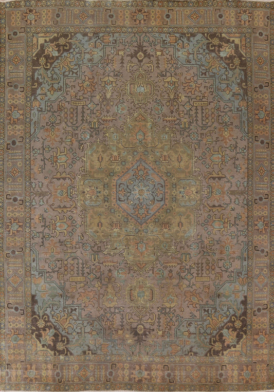 Over-Dyed Tabriz Persian Area Rug 10x12