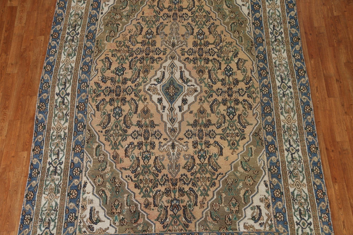 Geometric Hamedan Persian Area Rug 6x9