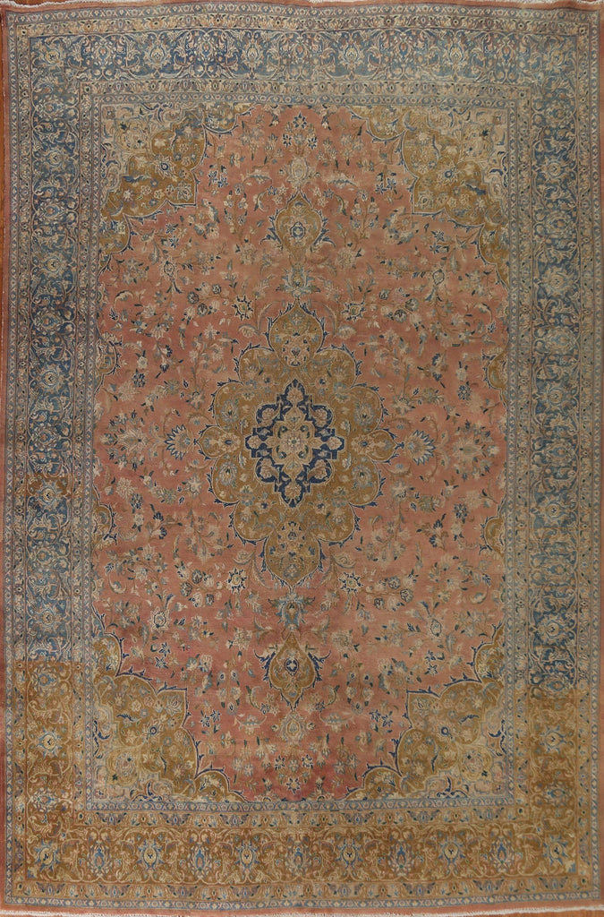 Traditional Mashad Persian Area Rug 9x12