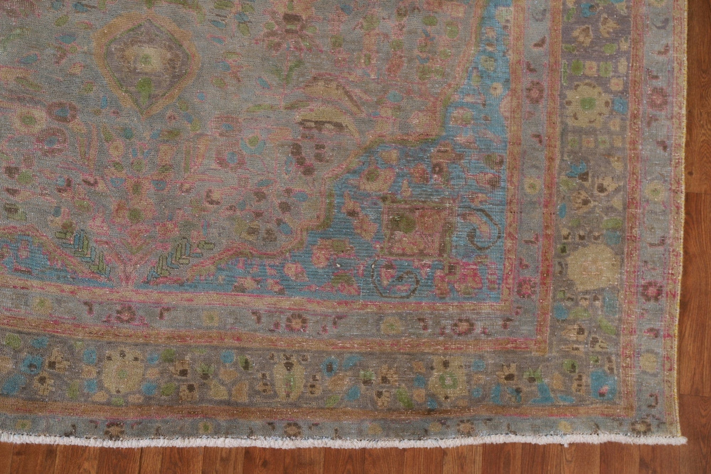 Antique Over-Dyed Tabriz Persian Area Rug 8x11