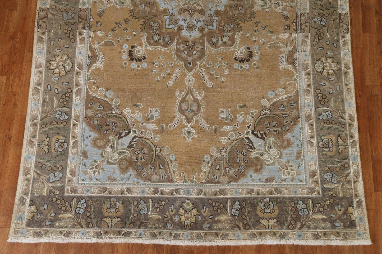 Vintage Over-Dyed Tabriz Persian Area Rug 7x10