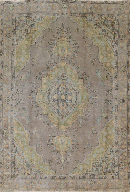 Over-Dyed Tabriz Persian Area Rug 8x11