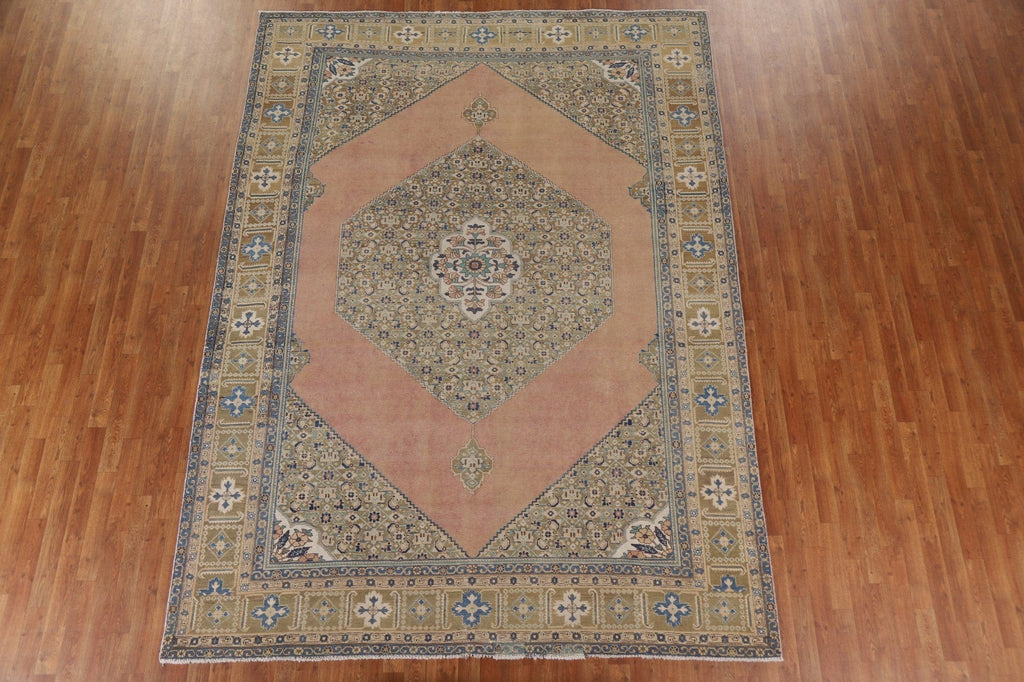 Vintage Wool Tabriz Persian Area Rug 8x11