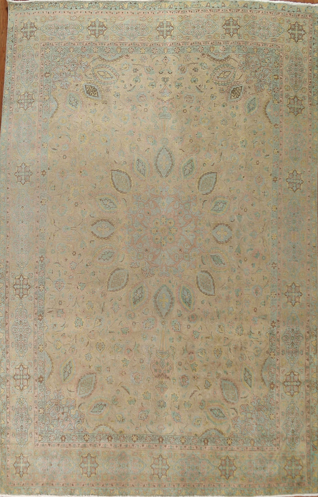 Vintage Tabriz Persian Area Rug 9x12