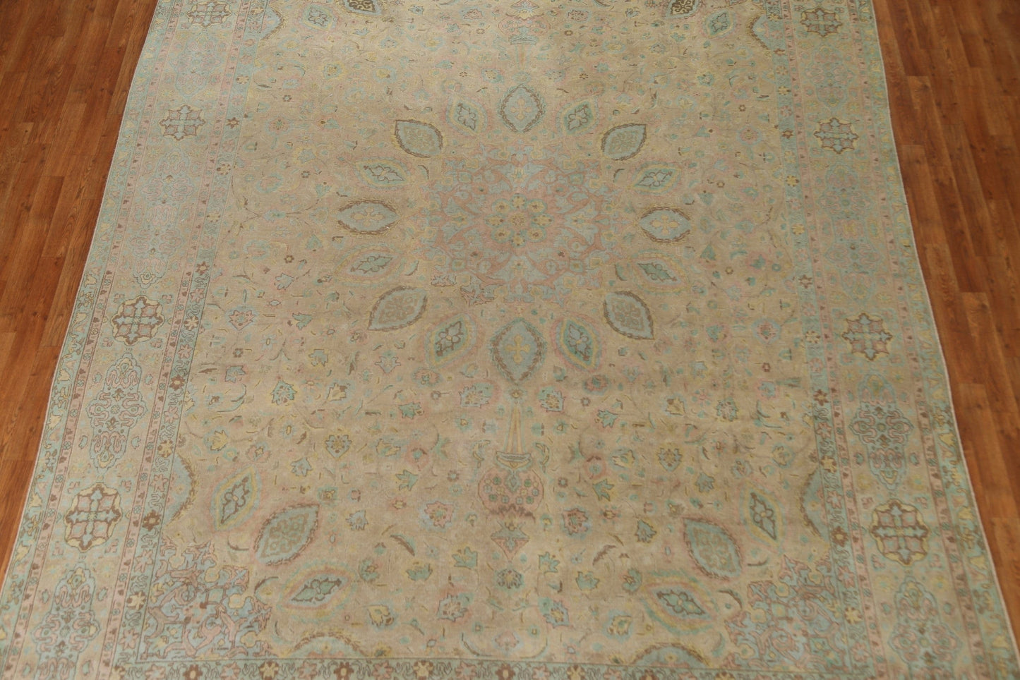 Vintage Tabriz Persian Area Rug 9x12