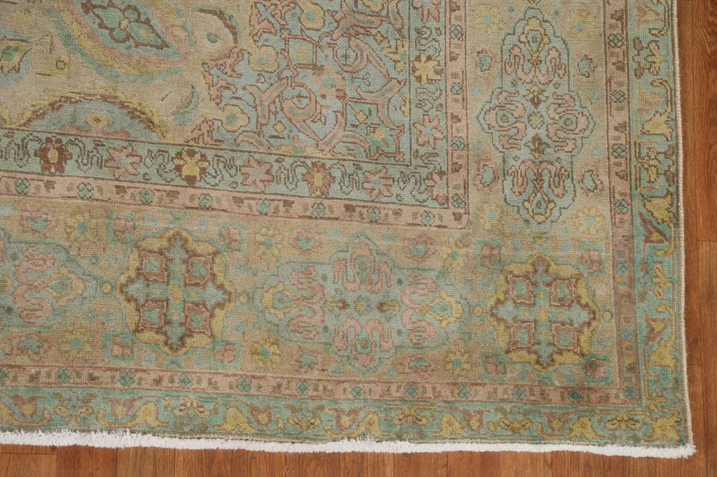 Vintage Tabriz Persian Area Rug 9x12