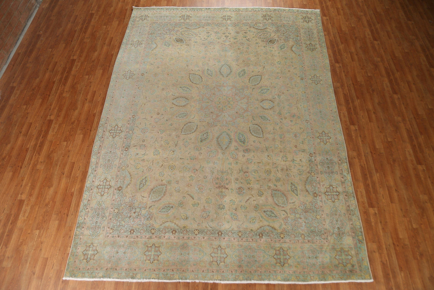 Vintage Tabriz Persian Area Rug 9x12