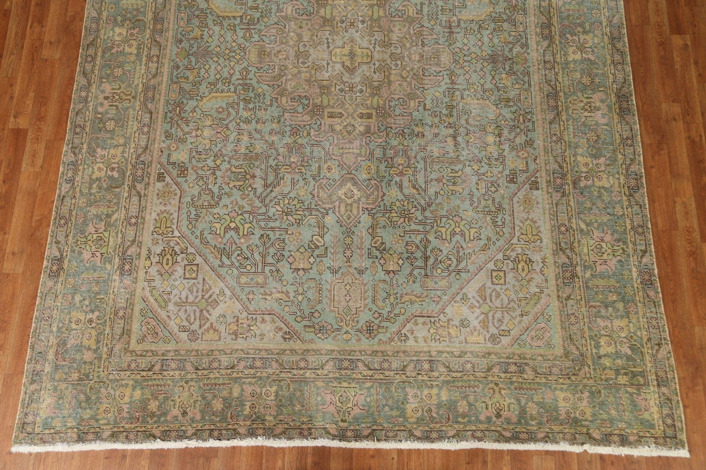 Distressed Over-Dyed Tabriz Persian Area Rug 8x11