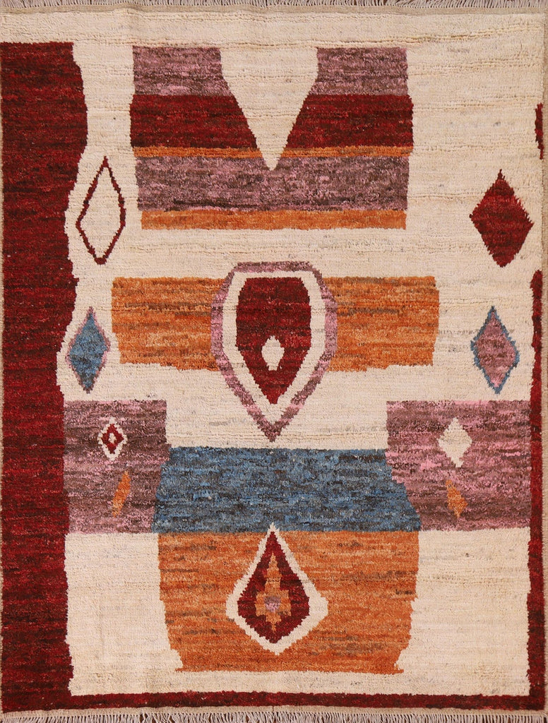 Abstract Moroccan Oriental Area Rug 5x7