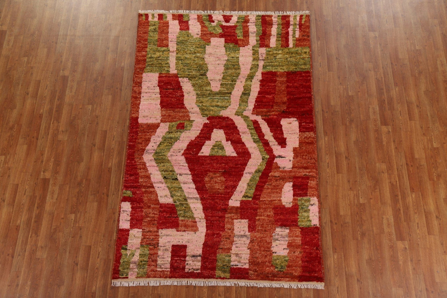 Abstract Moroccan Area Rug 5x8