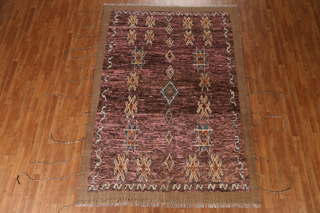 Tribal Moroccan Oriental Area Rug 6x9