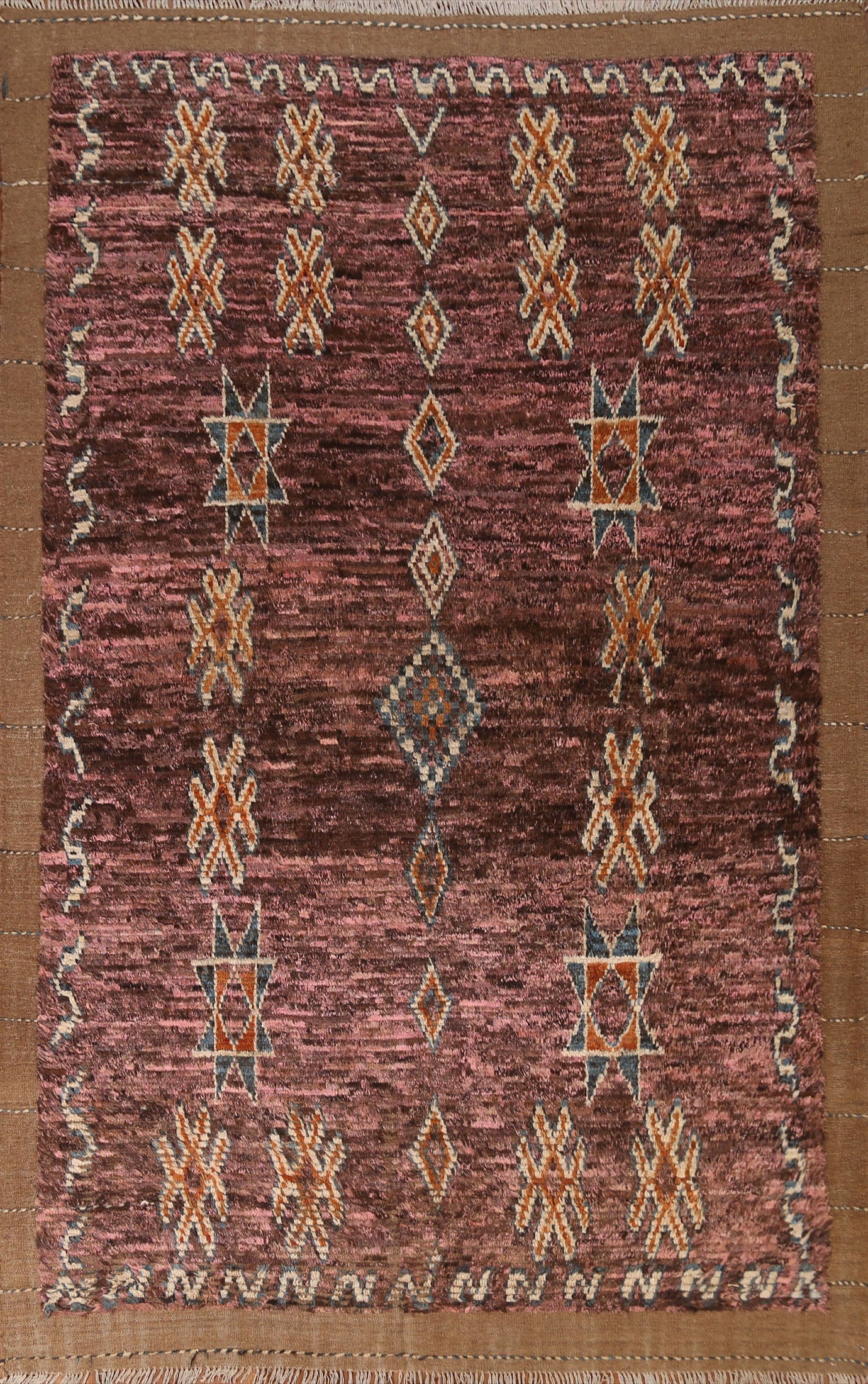 Tribal Moroccan Oriental Area Rug 6x9