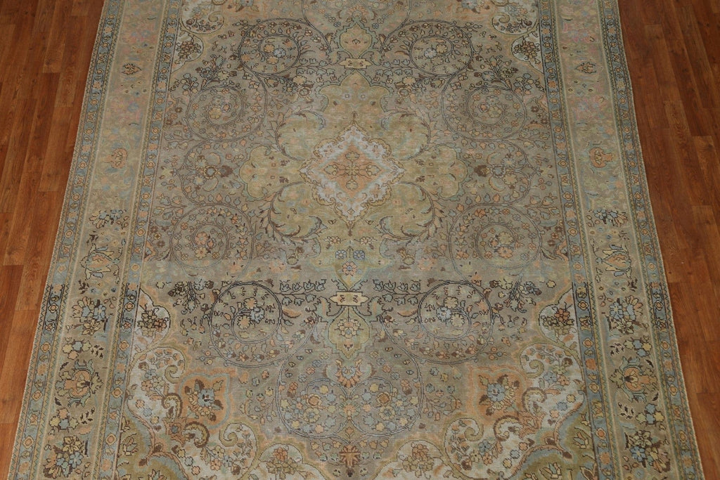 Distressed Tabriz Persian Area Rug 8x11