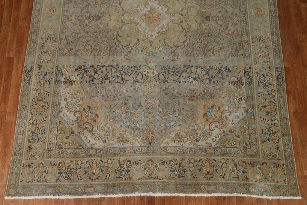 Distressed Tabriz Persian Area Rug 8x11