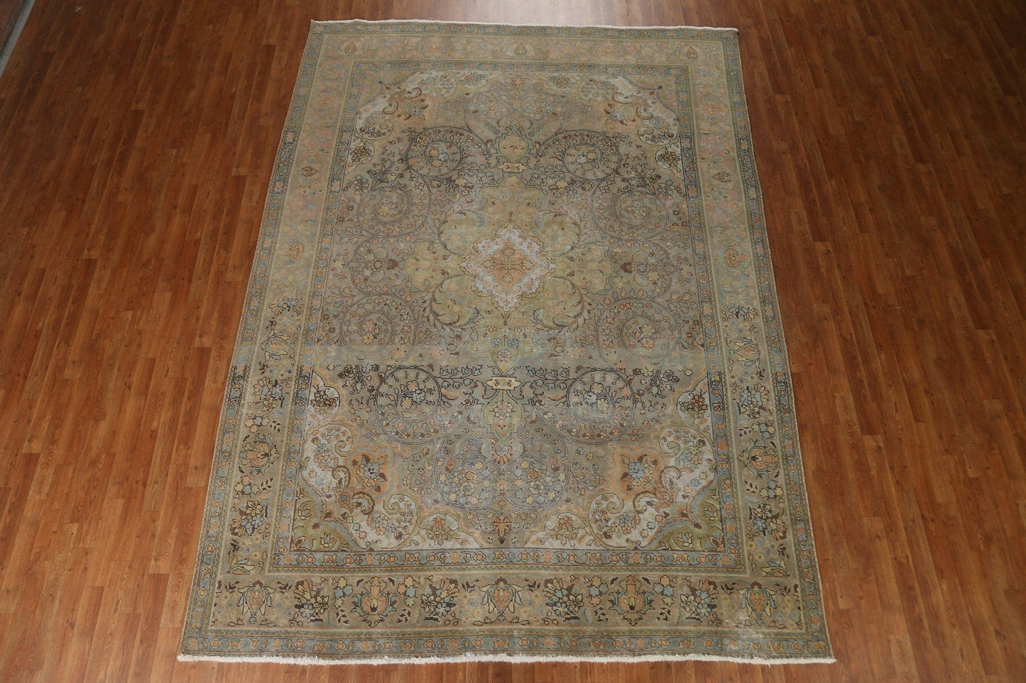 Distressed Tabriz Persian Area Rug 8x11