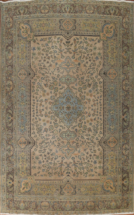 Distressed Tabriz Persian Area Rug 8x11