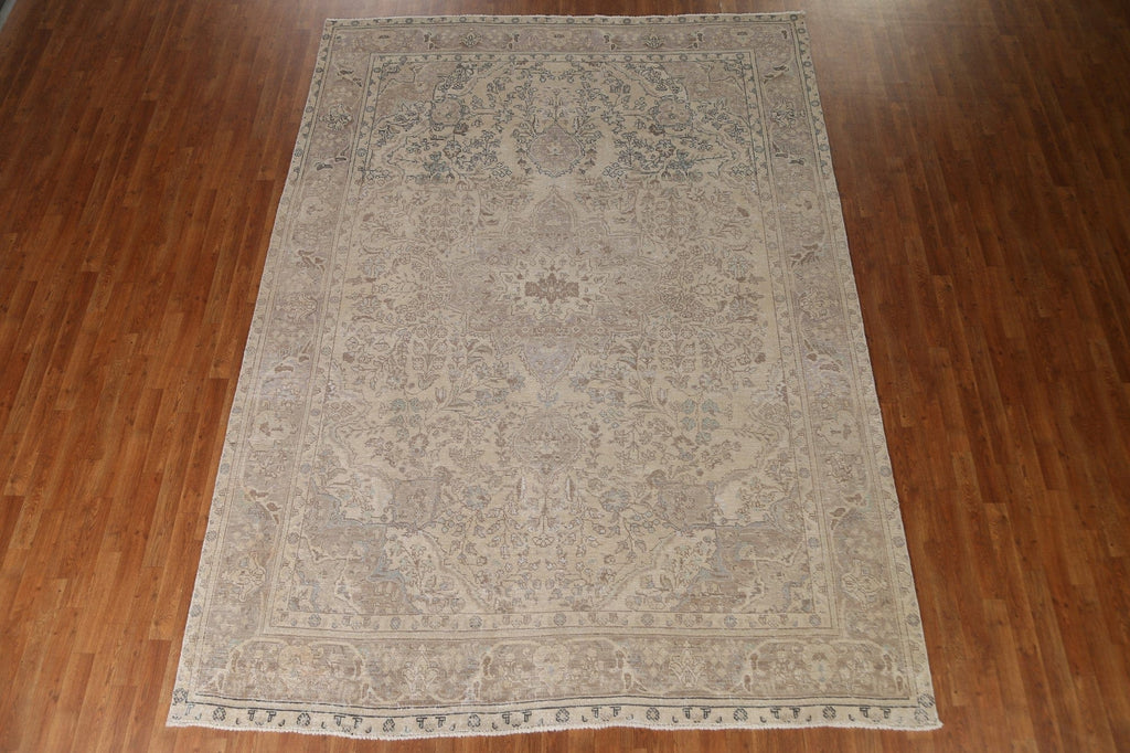 Distressed Tabriz Persian Area Rug 8x11