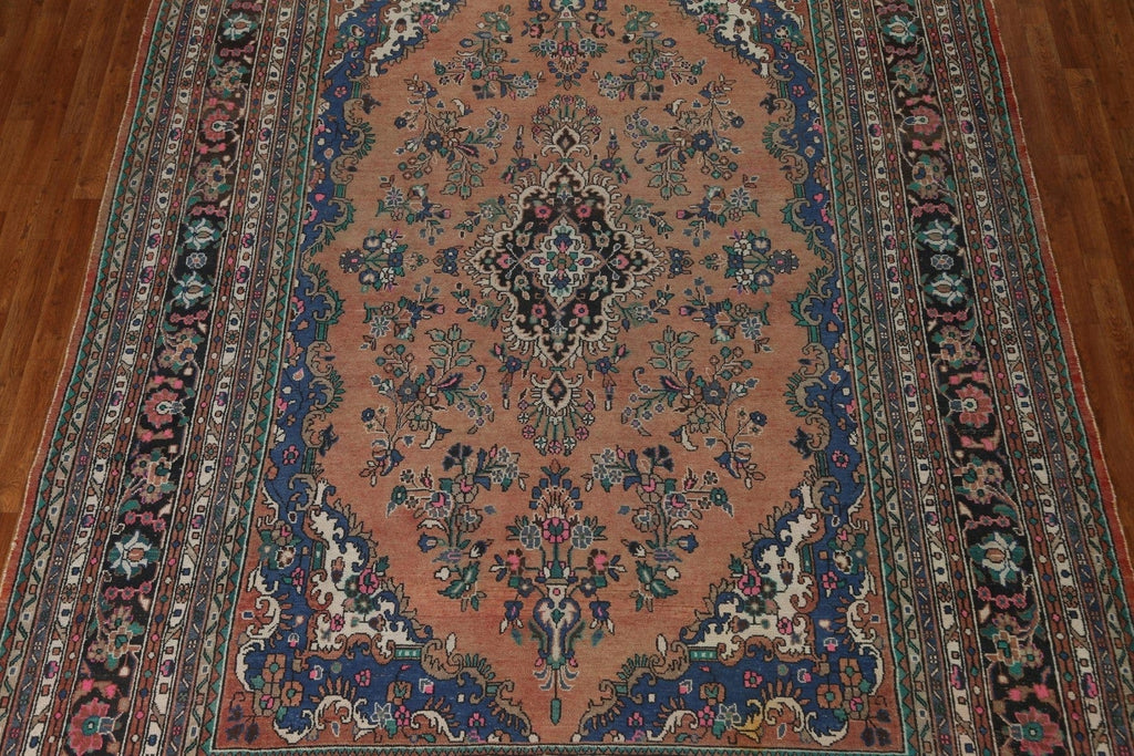 Vintage Hamedan Persian Area Rug 9x13