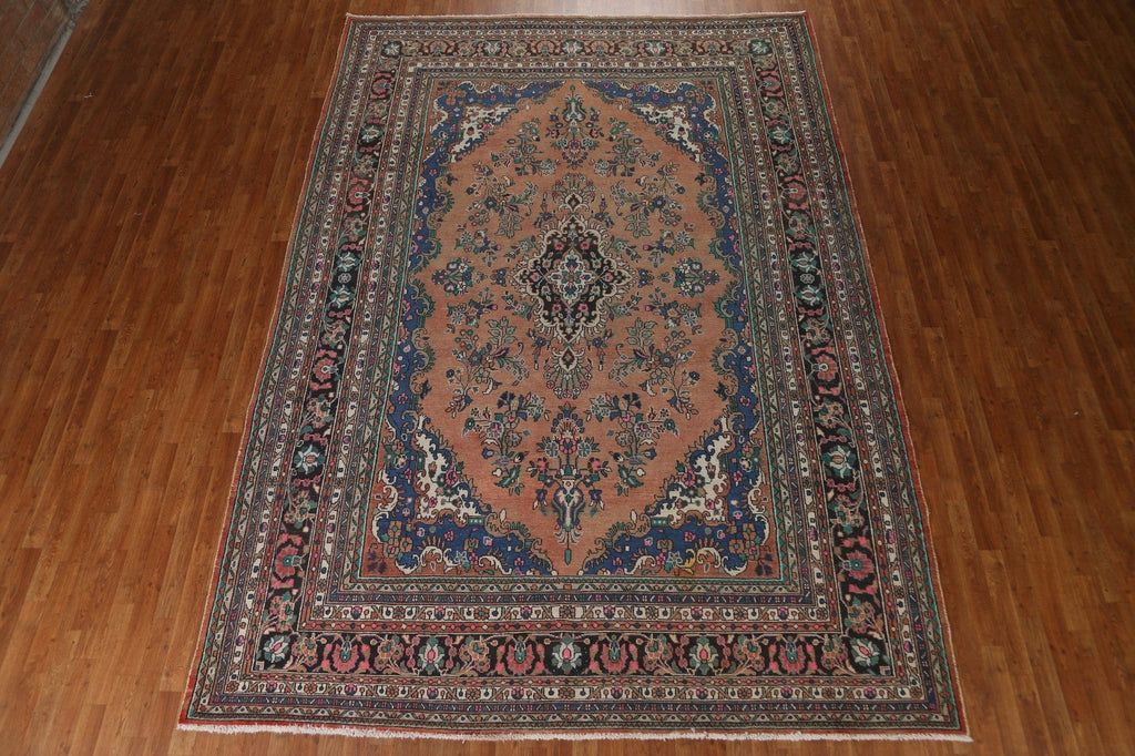 Vintage Hamedan Persian Area Rug 9x13