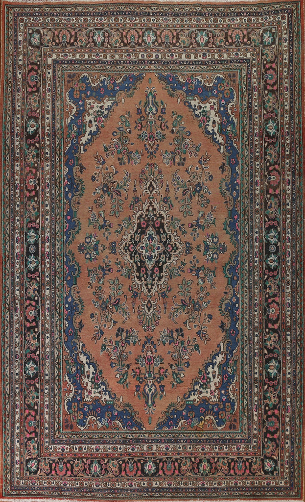 Vintage Hamedan Persian Area Rug 9x13