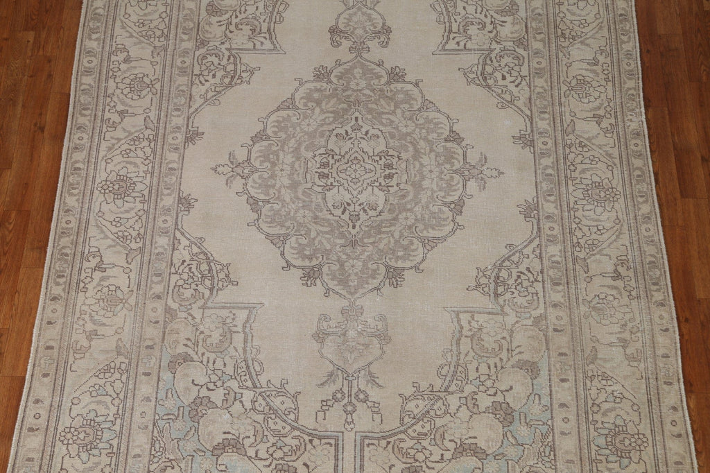 Distressed Tabriz Persian Area Rug 6x9