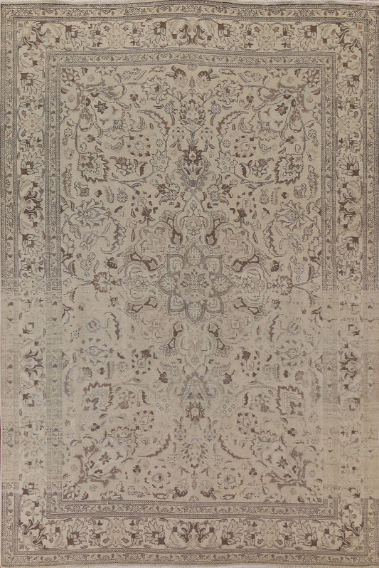 Distressed Tabriz Persian Area Rug 8x11