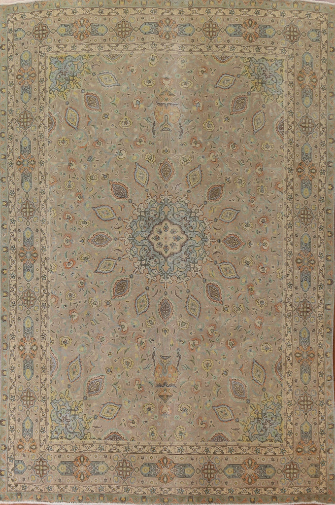 Distressed Tabriz Persian Area Rug 10x13