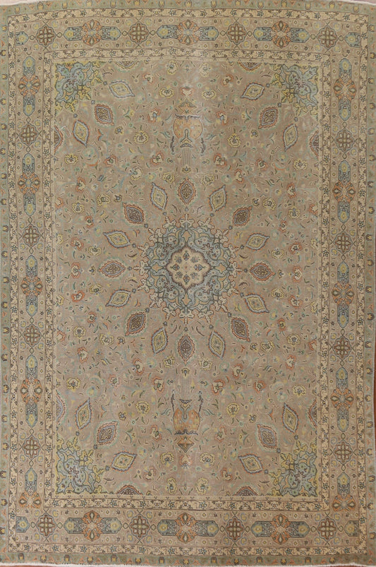 Distressed Tabriz Persian Area Rug 10x13