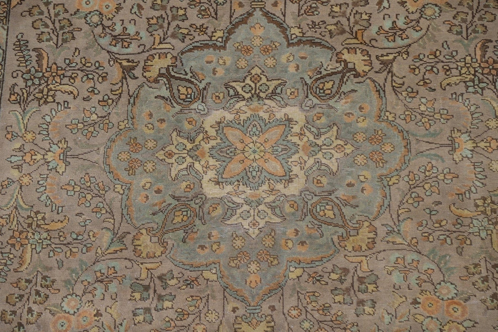 Distressed Tabriz Persian Area Rug 8x11