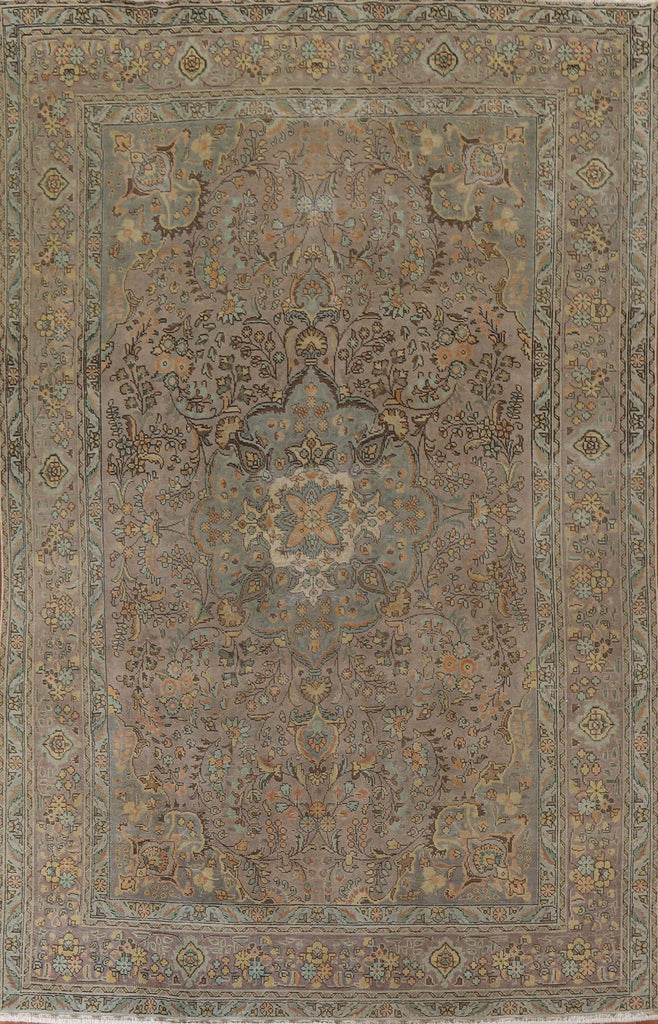 Distressed Tabriz Persian Area Rug 8x11