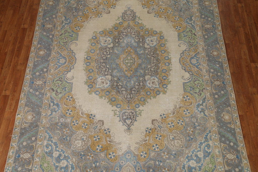 Distressed Tabriz Persian Area Rug 8x12